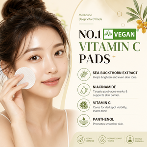 Almohadillas de algodón con vitamina C 70P para el cuidado de la hiperpigmentación, personalizadas al por mayor, de la marca coreana Deep Vita C. - Product Image 6
