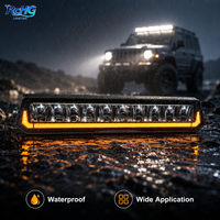 Nouvelle barre lumineuse LED RCHG 85W Amber DRL à une seule rangée, lumière de conduite auxiliaire pour SUV, camion, aventure, utilisation hors route