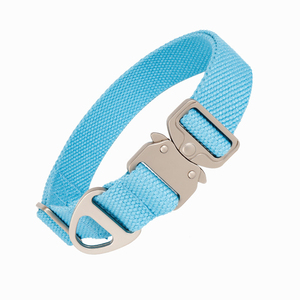 Heavy Duty Tactical Durable Polyester Cotton Luxury Print <strong>Pet</strong> <strong>Collar</strong> Quick Released Metal Buckle Explosion Proof Adjustable <strong>Dog</strong> - Product Image 2