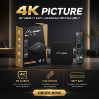 Harga Pabrik Kompetitif Amlogic S905Y4 TV Box Berkualitas Tinggi XS97 SMART Box WiFi Dual Band 4GB RAM Dekode Video 8K