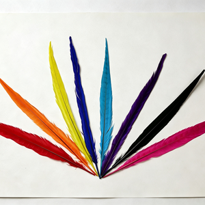 Großhandel Gefärbte Ringfasanfedern 40-45 cm - Product Image 1
