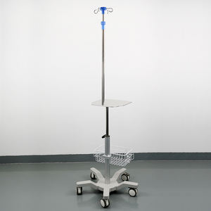 Medical Mobile Syringe Pump <b>Trolley</b> with IV Drip Pole Stand & Wheels Hospital <b>Furniture</b> - Product Image 2