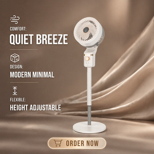 <span class=keywords><strong>Ventilateur</strong></span> <span class=keywords><strong>sur</strong></span> <span class=keywords><strong>pied</strong></span> électrique en métal 2026 avec pales antibactériennes et boîte à parfum, oscillant 3 vitesses pour la maison, le bureau et l'hôtel - Product Image 2