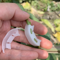 Pinces de Support des plantes, pinces en zinc, réutilisables pour suspendre la végétation, la vigne, le jardin, une serre, les légumes et les tomates, tailles S/L, pièces