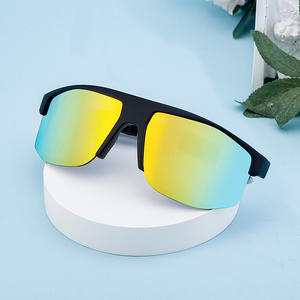 Gafas de Sol Deportivas para Ciclismo para Hombre, Montura Negra, Lentes Polarizadas de PC, Protección UV400, Diseño Cuadrilateral - Product Image 4