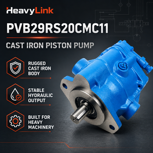 Pompe à pistons axiaux PVB29RS20CMC11 en fonte, pompe hydraulique de remplacement pour excavatrice, chargeuse, bétonnière, camion, équipement lourd - Product Image 3