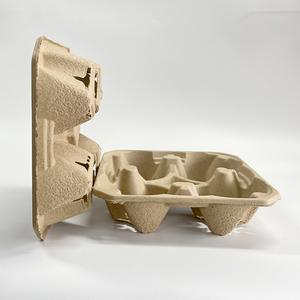 Portabicchieri Biodegradabile in Polpa di Carta, Vassoio Portabicchieri Ecologico Personalizzabile per Caffè da Asporto - Product Image 2