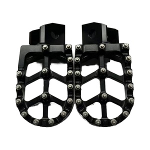 CNC Aluminum Motorcycle Billet MX Wide <b>Foot</b> Pegs Pedals <b>Rest</b> Retrofit/Upgrade with 6-Month Warranty for Z125 - Product Image 2