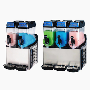 Machine à slush commerciale industrielle à fruits à trois réservoirs, deux réservoirs de 3 litres, trois réservoirs de 3 litres, machine à soda et à alcool à LED, 3 réservoirs Xrj X1 12l 15l 10l 20l Xrj15x2 110v 220v - Product Image 3