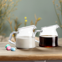 Tasse à café moderne en verre borosilicate, mini-gobelet à lait, pot à jus pour steak, pot à sauce, pot à miel