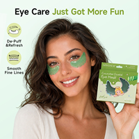 Patchs Hydrogel Coréens Personnalisés pour les Yeux à l'Acide Hyaluronique, Glycérine, Collagène, Hydratants et Apaisants, pour les Cernes