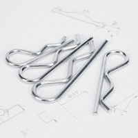 Ressorts en spirale en acier inoxydable personnalisés au prix d'usine Guanglei, clips en R, zingués, services industriels OEM/ODM, formage de fils
