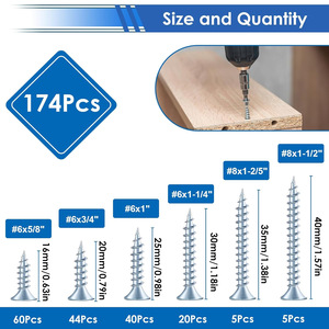 690pcs Screw And Nut Set M4 M5 Phillips Head Self Tapping Wood Screws Grade A <b>Kit</b> For <b>DIY</b> Repair - Product Image 4