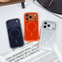 Étui de protection antichoc de luxe à rayures de couleur unie avec coussin d'air pour iPhone 17 Pro/18 Pro Max, coque antichoc à coussin d'air antidérapante