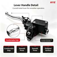 Kit de freinage hydraulique avant et arrière en aluminium CNC haute résistance pour vélos électriques tout-terrain Sur Ron LBX Light Bee X Ultra Bee Talaria