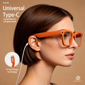 Gafas Inteligentes con IA para Grabación, 8MP 32MP 1200P HD, Ultraestabilización, Altavoces Duales de 1W, Audio de Oído Abierto, Venta Caliente ODM - Product Image 1
