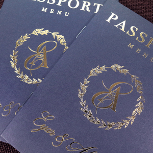 Haute qualité personnalisé Ins Style marine <span class=keywords><strong>passeport</strong></span> carte d'embarquement <span class=keywords><strong>mariage</strong></span>/fête cartes d'invitation avec avion en métal acrylique pour <span class=keywords><strong>mariage</strong></span> - Product Image 5