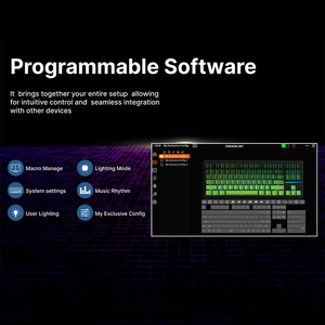 EWEADN X87 87-Key Tri modu kablosuz RGB arkadan aydınlatmalı mekanik klavye 75% kompakt sıcak değiştirilebilir oyun için USB-C yeni Kailh PBT - Product Image 3