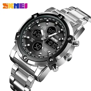 SKMEI 1389 dual time best-seller digital homens relógio de pulso OEM marca seu próprio relógio personalizado