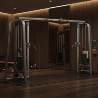 Appareil de musculation multifonctionnel professionnel à double câble croisé, structure en acier, pile de poids de 198 kg, pour entraînement complet du corps