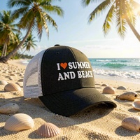 Gorra Trucker de Algodón con Estampado Vaquero y Logotipo Personalizado al por Mayor, Gorra Snapback de 6 Paneles con Malla Trasera, Gorras de Béisbol Estructuradas Estilo Hip Hop de Fábrica