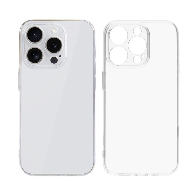 Clear 0.8mm Phone Case for iPhone for 14 Pro Max Cover PC Anti Yellow Transparent Case for iPhone for 15 Pro