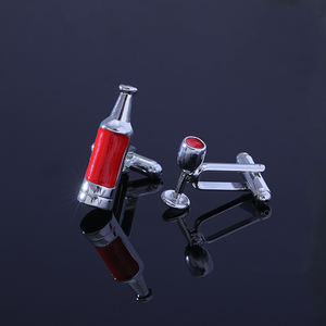 Nuovo arrivo gioielli di alta qualità fabbricazione di gemelli bottiglia di vino rosso e gemelli da uomo con polsino a calice - Product Image 3
