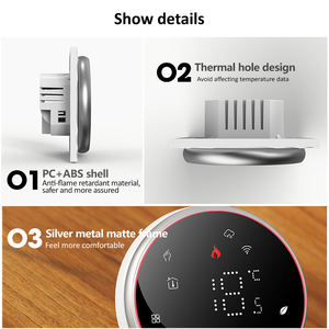 <span class=keywords><strong>Thermostat</strong></span> intelligent Becasmart BHT-6001 LED 220V sans fil WiFi pour chaudière électrique, <span class=keywords><strong>chauffage</strong></span> de pièce, <span class=keywords><strong>thermostat</strong></span> <span class=keywords><strong>Nest</strong></span> - Product Image 5