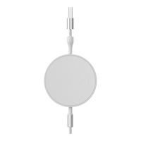 Kabel Data Pengisian Cepat 2-in-1 yang Dapat Diperpanjang dengan Dukungan PD 240W, Input Ganda untuk CarPlay USB/Type-C, Kabel Data dengan Logo Kustom