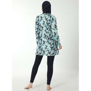 Ropa Deportiva Modesta para Mujeres Musulmanas, Conjunto Deportivo de 3 Piezas sin Costuras, Chaqueta con Cierre y Manga Larga Personalizada, Leggings de Entrenamiento de Secado Rápido - Product Image 4