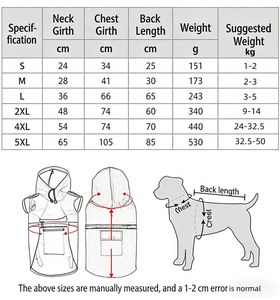 Vêtements pour animaux de compagnie, imperméable coupe-vent pour chien, léger, de luxe, pour petits et moyens chiens, avec capuche réglable et poches - Product Image 6