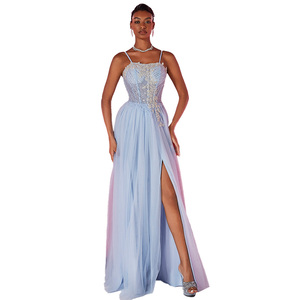 IMPEREAL Abito da Sera Sexy con Spalline Sottili e Ricami, Vestito Formale su Misura <span class=keywords><strong>per</strong></span> Cerimonie di <span class=keywords><strong>Laurea</strong></span> - Product Image 1