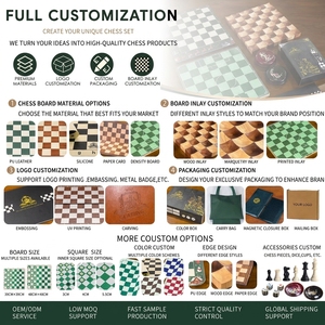 专业51厘米卷起式国际象棋棋盘，9.5厘米棋子带配重，带便携式管状袋，适合锦标赛、学校俱乐部比赛 - Product Image 4