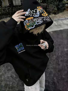 Sweat-shirts à capuche anime personnalisés OEM avec impression 3D en relief, sweat-shirts à capuche unisexes en coton de haute qualité, taille plus, pour l'hiver - Product Image 2