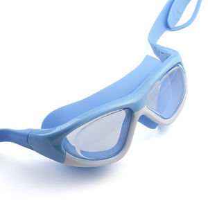 बच्चों के तैराकी चश्में जलरोधक और एंटी-फॉग बड़े फ्रेम डाइविंग चश्में हेडसेट एचडी तैराकी चश्मा - Product Image 2