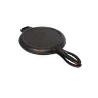Crêpière-gaufrier portable antiadhésive en fonte double face