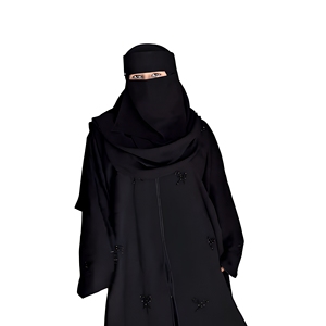 Premium Black Niqab Abaya Set for Women | Elegant Full Coverage <b>Islamic</b> Modest Wear with Luxury Detailing - Product Image 1