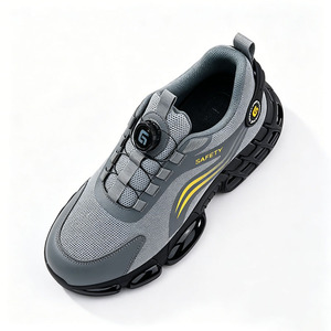Chaussures <span class=keywords><strong>de</strong></span> sécurité GUYISA pour hommes, <span class=keywords><strong>ultra</strong></span> légères, semelle souple, embout en acier anti-écrasement, anti-perforation, respirantes, avec boucle intelligente - Product Image 1