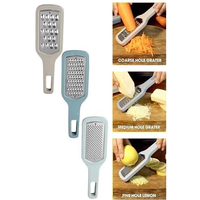 RVS handraspset voor kaas, groenten en fruit met comfortabel handvat