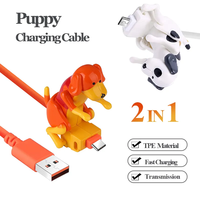 Câble USB Running Dog Type-C Micro USB pour la charge et la transmission de données pour Android, compatible Samsung/Xiaomi