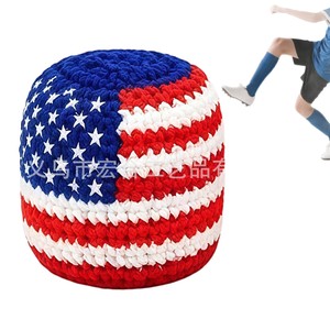 Nuevo Producto: Bolsa para Pies de Color Rojo, Blanco y Azul - Bolsa de Punto con Forma de Estrella - Bolsa para Pies - Product Image 6