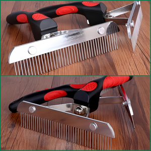 Tier pflege werkzeug Vieh ausrüstung Kamm Haustier Gezackte Haar bürste Kamm Veterinär Tierhaar Kamm - Product Image 6