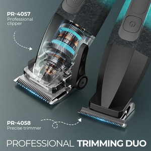 PRITECH tất cả các kim loại cắt tóc cắt tóc máy chuyên nghiệp Mens râu tông đơ điện tóc Clipper - Product Image 2
