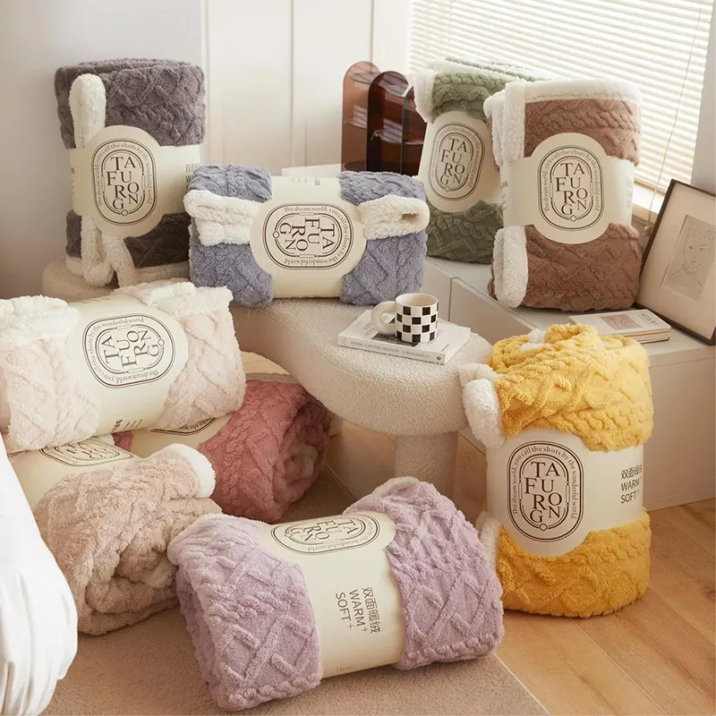 Preço de fábrica Aquecedor Cobertor Personalizado Impresso Lance De Lã r Lance De Viagem Cobertor Nap Joelho Cobertores De Flanela De Ar para o inverno