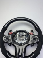 Volant sport en fibre de carbone forgée avec LED pour BMW G20 G30 G01 G05 G07 G11 G12 Série 3 5 7 X3 X5 X7 M Performance M1 M2