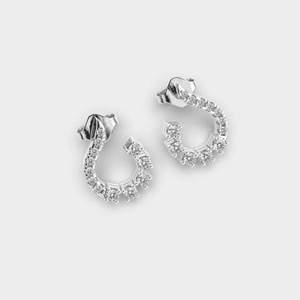 Boucles d'oreilles clous en diamant de laboratoire de qualité supérieure, taille brillant rond, argent sterling 925, collection de bijoux élégants pour femmes - Product Image 2