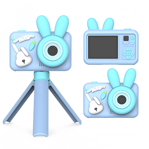 Cámara de Juguete para Niños Little Wretch Source Factory, Mini Cámara con Doble Lente, Estuche Protector y Soporte de Mano - Product Image 1