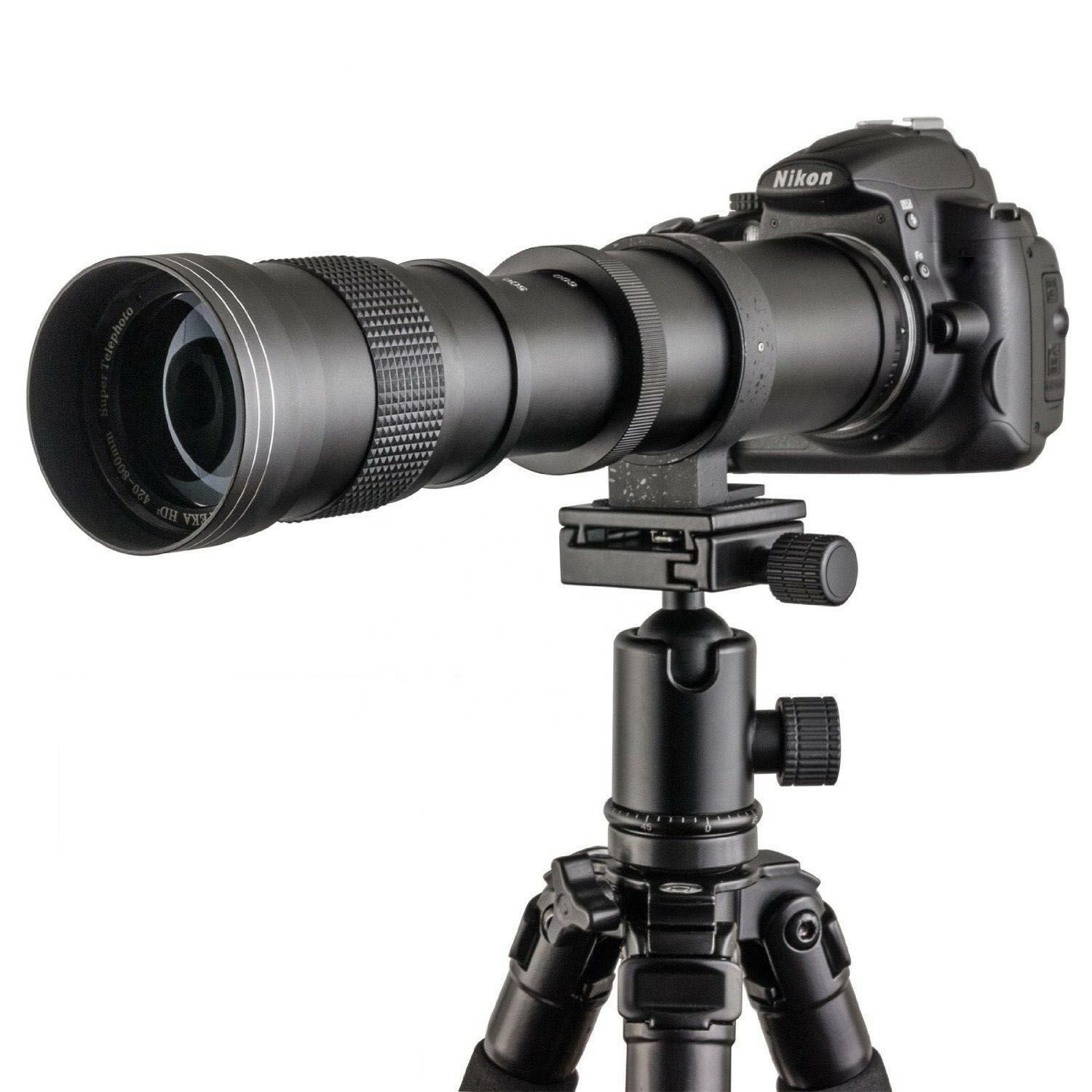 420-800 мм f/8,3 ручной фокусный объектив для Nikon dslr D5500 D3300 D3200 D5300 D3400 D7200 D750