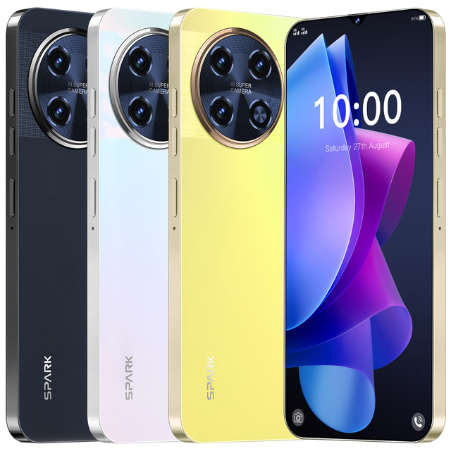New Spark 20 Pro 5G LTE Smartphone 144Hz HD Display 108MP Rear Camera Deca Core CPU 16GB+1TB Memory Dual SIM Card Multi-Language