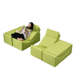 Neue design Hohe dichte schaum einzigen sitz stoff klapp sofa bett und mond geformten klapp sofa cum bett